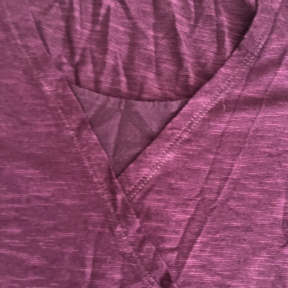 [L]Horny Toad Deep Purple Oblique V Neck Long Sleeve T-Shirt Tee Womens Turkey - Picture 3 of 7